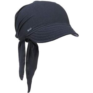 Lipodo Bandana Cap Women - Made in Italy Sun Summer Cotton with Peak Spring-Summer - One Size Navy