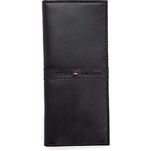 Tommy Hilfiger Men's Leather Ranger RFID Chequebook Secretary Wallet, Black