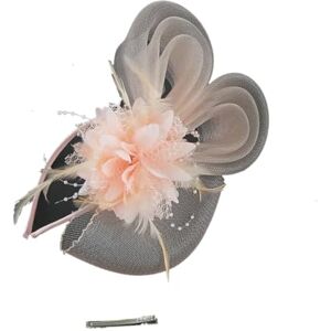 Generic Bridal Wedding Party Fascinators Hats With Veil And Feather Flower Hat Cocktail Tea Party Headwear Headband Hair Clip