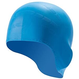 CWUINXMR Swimming Caps, Swimming Caps Women Men Children Swim Pool Waterproof Silicone Diving Swimming Cap Long Hair Protection Ear Cup Hat Hat (Color : Blu)