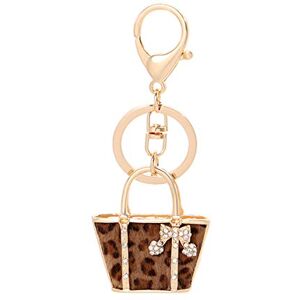 Keychain bag car key pendant - brown - S