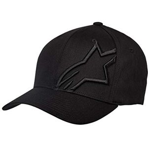 Alpinestars Men's Corp Shift 2 Flexfit Baseball Cap, Black, Small (Manufacturer Size:Small/Medium)