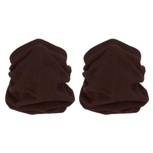 PATIKIL Winter Neck Warmer, 2 Pack Drawstring Warm Face Scarf Face Covering Windproof Neck Gaiter for Men Women, Brown