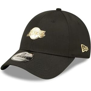 New Era Los Angeles Lakers NBA Pin Metallic Black Gold 9Forty Adjustable Cap - One-Size