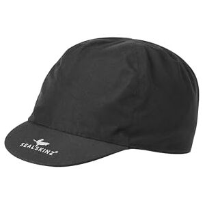 SEALSKINZ Unisex Waterproof All Weather Cycle Cap, Black, L/XL