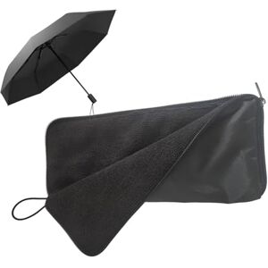 Generic 1/3 Pcs Folding Umbrella Bag - Zippered Umbrella Pouches, Water Absorption Umbrella Bag Umbrella Cover Case, Umbrella Carrying Bag for Cars Home Outdoor Travel 38x12.5x2cm (Black,Blue,Orange)