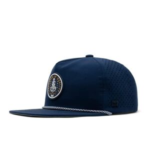 melin Coronado Anchored Hydro, Snapback Hats, Water-Resistant Baseball Cap for Men & Women, Golf, Running, or Workout Hat, Navy, S