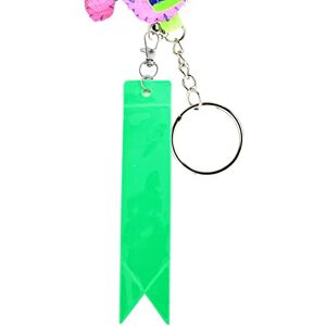 astound Glow-in-the-Dark Keychain Decor - Safety Reflector Decorative Pendant for Women, Men, Boys, Girls Bag Pendant PVC Reflector Keyring Charm Gift for Christmas