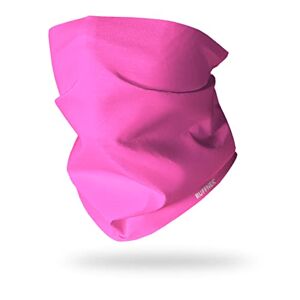 Ruffnek® Ruffnek FLUORESCENT HI VIS PINK Neckwarmer Multifuntional Headwear, Snood Tube Scarf - for Men, Women & Children - One Size