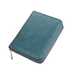 JIAQIWENCHUANG Genuine Leather Organ Card Case Women's Double-Row Multi-Card Anti-Magnetic Card Case Men's Card Holder Coin Purse (Color : E, Size : 1)