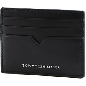 Tommy Hilfiger Men Th Modern Leather Cc Holder Wallet Small, Black (Black), One Size