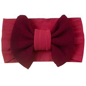 UIFLQXX Baby Hair Band Nylon High Elastic Bowtie Headscarf for Newborn Baby (Red), Baby Girl Bows Headband, Super Soft Hair bands, Baby Cotton headbands (A, One Size)