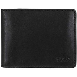 Hugo Boss Arezzo 50128297 Mens Black Trifold Leather Coin Wallet