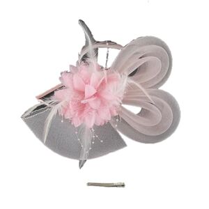 Generic Bridal Wedding Party Fascinators Hats With Veil And Feather Flower Hat Cocktail Tea Party Headwear Headband Hair Clip