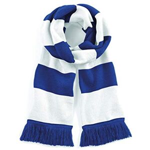 Beechfield Stadium Scarf - Stylish Accessory for Keeping Warm - Bright Royal/White