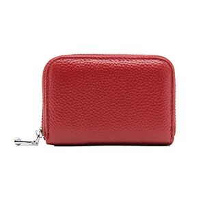 ASADFDAA Ladies Purse Women Business Card Holder Cow Leather Card Wallet Female Credit Card Holder Red Blue Purple New