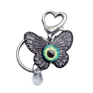 xbiez Funny Cross Metal Keychains Men Women Bag Charm Butterfly Key Holder Backpack Ornament Student Keychain Keyring Jewelry