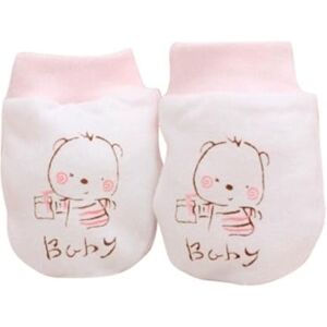 Lomhmn Wet Wipes Gloves Scratch Cartoon 1 Pairs Boys Mittens Girls Cute Infant Soft Baby Baby Care Hats for Kids Girls (Pink, One Size)