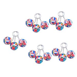 Toyvian 15 Pcs Football Keychain Gifts Soccer Charms Goodie Bags Stuffers for Soccer Favors Soccer Party Favors Goody Bags Stuffers Gift Bag Key Fob Keychains Bulk Child Boy Pvc Candy