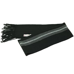 Alpine swiss Mens Plaid Scarf Softer Than Cashmere Scarves Winter Shawl Black Stripe