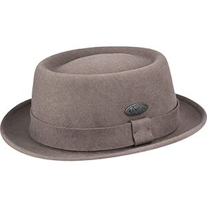 Kangol Men's LITE Felt Pork Pie HAT Fedora, Cocoa, S