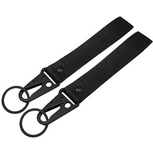 Mulaidi Fashion Ribbon Keychain Lanyard Business Gift Key Chain Men Women Car Key Strap Waist Wallet KeyChains Keyrings Claw Buckle Carabiner