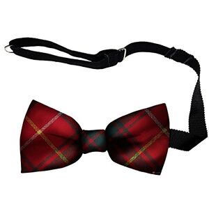 I LUV LTD Mens Bow Tie Soft Wool Woven And Made in Scotland in Bruce Modern Tartan Adjustable Strap for Easy Fastening