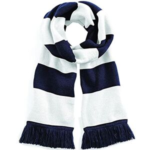 Beechfield Stadium Scarf, Multicolour (French Navy/White 00), One (Size:One Size)