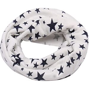 Samheng Cotton Neck Warmer for Toddler, White Soft Star Scarf Snood Hat Bandana Collar for Kids Boys Girls Autumn Winter