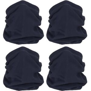 PATIKIL Winter Neck Warmer, 4 Pack Drawstring Warm Face Scarf Face Covering Windproof Neck Gaiter for Men Women, Navy Blue