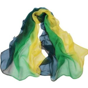 "A Liittle Tree" A Liittle Tree" Lady Women Fashion Hijab Stylish Soft Scarf Shawl Neck Wrap Headscarf Stole (GC(Yellow/Green/Blue))