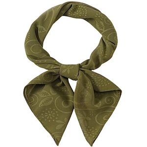 Traziewell Square Scarf Women Headscarf Silk Bandana Ladies Scarfs Gifts Neck Wrap Neckerchief Headwear Fashion Multifunctional Cashew Bandanas Green Womens Scarves SCF01923