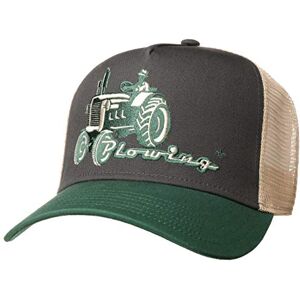 Lierys Plowing Mesh Cap by Men - Baseball Trucker Snapback, with Peak, Peak Summer-Winter - One Size Green