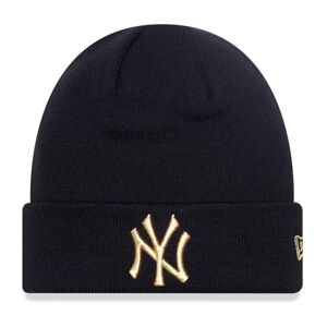 New Era Winter Beanie - METALLIC GOLD New York Yankees