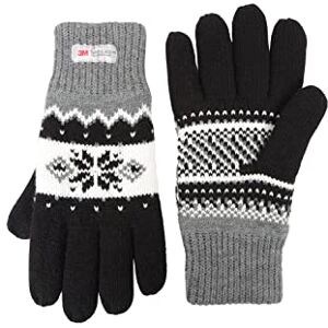 Mountain Warehouse Thinsulate Womens Knitted Gloves - Warm Glove, Double Lined - For Black