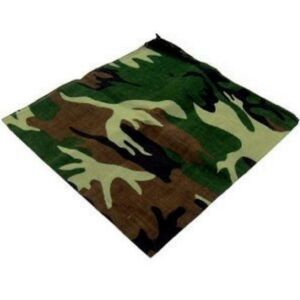 Camo Green Bandana - Head/Neck Scarf