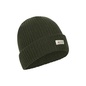 Mountain Warehouse Thinsulate Knitted Winter Beanie - One Size Fits Most, Knitted Effect - for Autumn Winter & Outdoors Khaki S-M