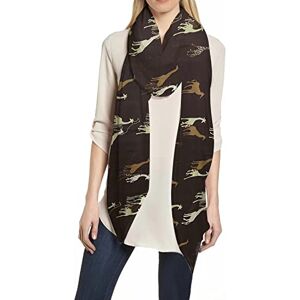 Giraffe Animal Print Women's Scarf Shawl Wrap Lightweight for All Seasons (Brown)