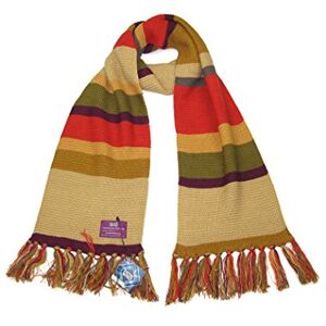 DOCTOR WHO Fourth Doctor (Tom Baker) Shorter Scarf - Official BBC Licensed Scarf by LOVARZI