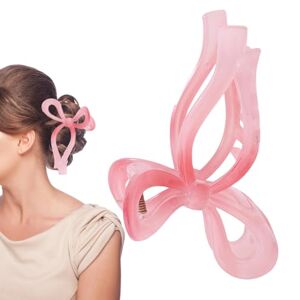 planning Hair Bow Claw Clip - Non-Slip Claw Clips Pink Claw Clips Bow Hair Claw Clip Hair Barrettes Bow Clips For Women And Girls, Casual Formal Wear
