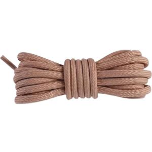 Kongny 1 Pair 8mm Wide Shoelaces Canvas Shoes Laces Women Men Shoelaces, Camel, 140 Cm