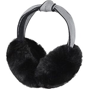 Qchomee Foldable Ear Muffs Women Fashion Headband Winter Ear Warmers Adjustable Furry Earmuffs Ear Covers Wrap Soft Faux Fur Earmuffs Winter Warm Earmuff for Running Walking Outdoor Sports