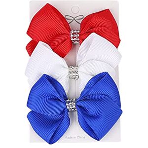 UIFLQXX Baby Boys Girls Dot Prints Bows Headwear Headbands Toddler Bow Headbands 3Pcs Set Soft Headwears Child Hair Accessories (B, One Size)