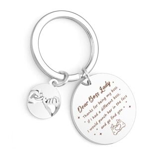 Lady Gifts,Funny Boss Gifts,Gifts for Boss Lady Keyring,Best Boss Gifts for Women,Boss Lady Gift Birthday,Personalised Gifts for Women Boss,Lady Boss Presents Keychain,Secret Santa Gifts for Boss