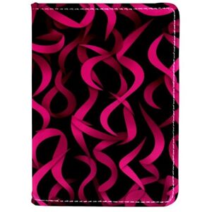 Ebb17bhc CWAGFEQZ Passport Holder,Passport Cover,Passport Holder for Women Men Family,Breast Cancer Ribbon Pink