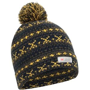 Mountain Warehouse Thinsulate Knitted Winter Beanie - One Size Fits Most, Knitted Effect - for Autumn Winter & Outdoors Khaki