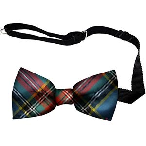 I LUV LTD Mens Bow Tie Soft Wool Woven And Made in Scotland in MacBeth Ancient Tartan Adjustable Strap for Easy Fastening