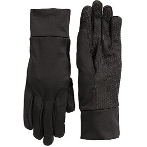 Mountain Warehouse Grippi Lining Gloves - Breathable, Quick Dry, Non Slip Palm & Fingers Jet Black S