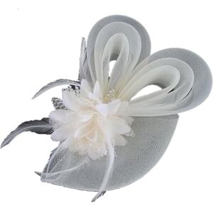 Generic Bridal Wedding Party Fascinators Hats With Veil And Feather Flower Hat Cocktail Tea Party Headwear Headband Hair Clip