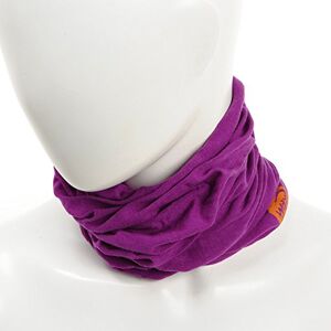 Wind X-Treme Merino Wool Neck Warmer - Purple/White/Pink, One Size